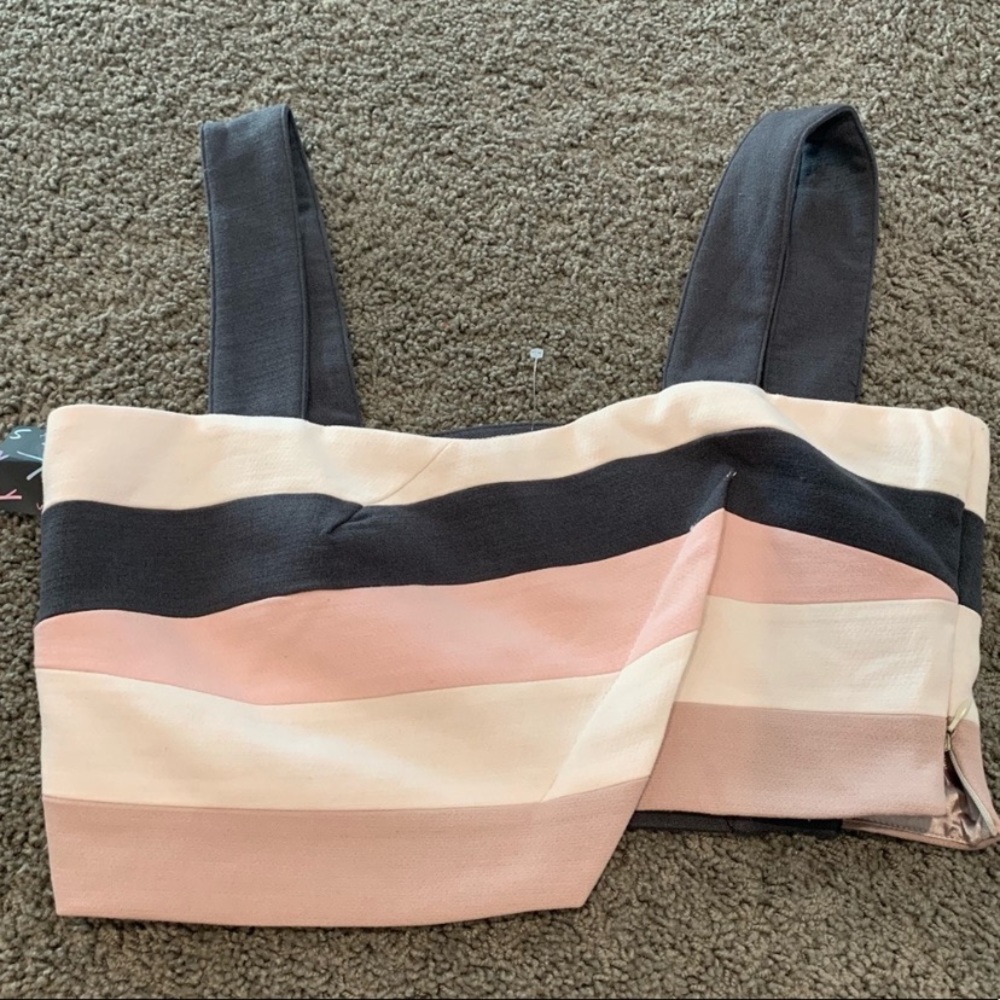 Nasty Gal Color block Cropped Top NWT